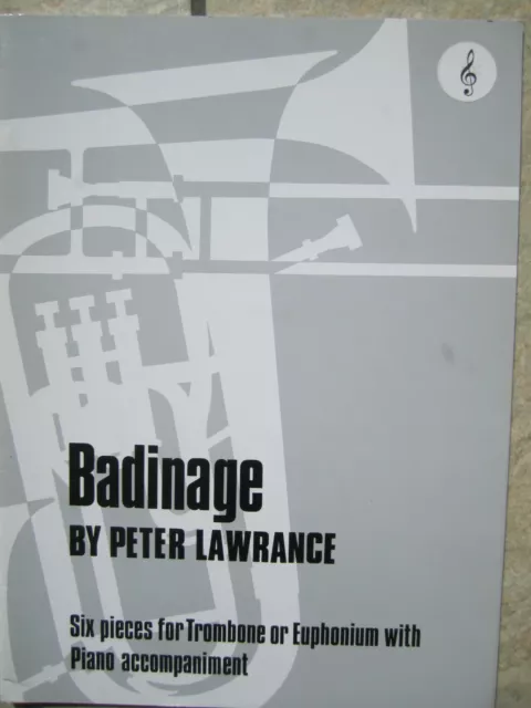 Badinage for Trombone/Euphonium & Piano by Lawrance (treble)*NEW* Brasswind