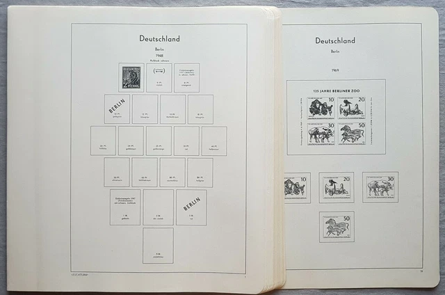 Berlin leuchtturm Pre-printed Sheets 1948-1976 Complete Mint Without