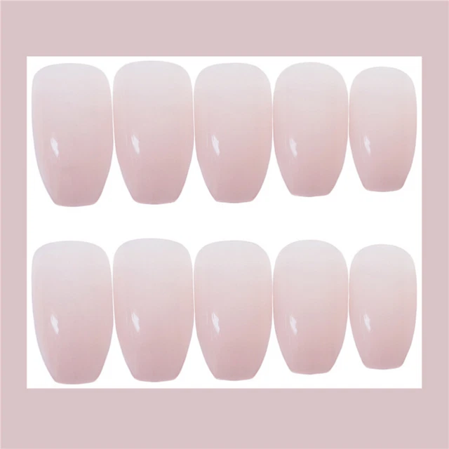 24 pz pezzo nail art lucido unghie finte unghie acriliche false punte unghie acriliche