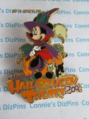 HAPPY HALLOWEEN TRICK or TREAT - 2006 MINNIE MOUSE as a WITCH - DISNEY DLR PIN