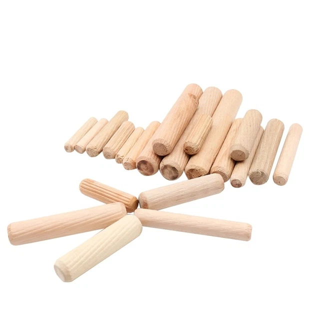 200 Pack Cheville En Bois Cannelée Épingles En Bois Épingler