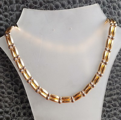 CHIMENTO GIROCOLLO ORO 18 kt  CHIMENTO GOLD NECKLACE Goldkette doupleface 