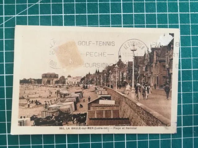 155 CPA Antique - La Baule - Beach And Remblai- Animated - Circa 1910