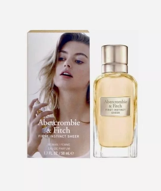 FIRST INSTINCT SHEER Abercrombie Fitch EDP Spray 1.7 oz 50 ml