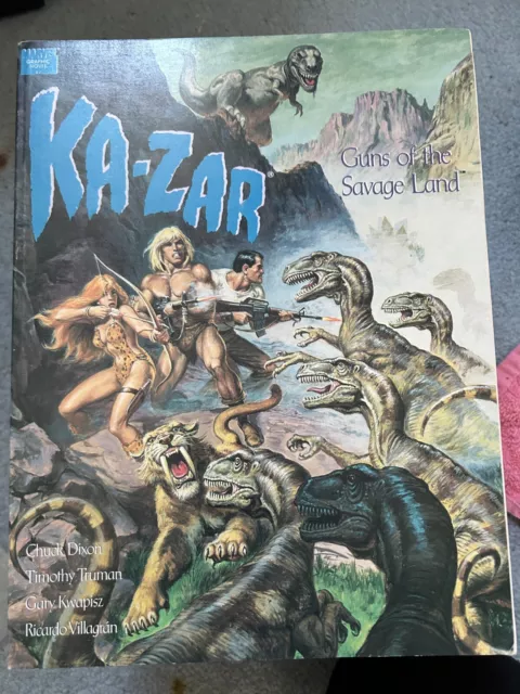 Ka-Zar: Guns Of The Savage Land [Marvel Graphic Novel). Trade Paperback. Fair.