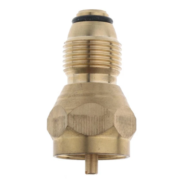 1 Pack Refill Adapter Cylinder Tank Coupler Heater 1lb, Brass