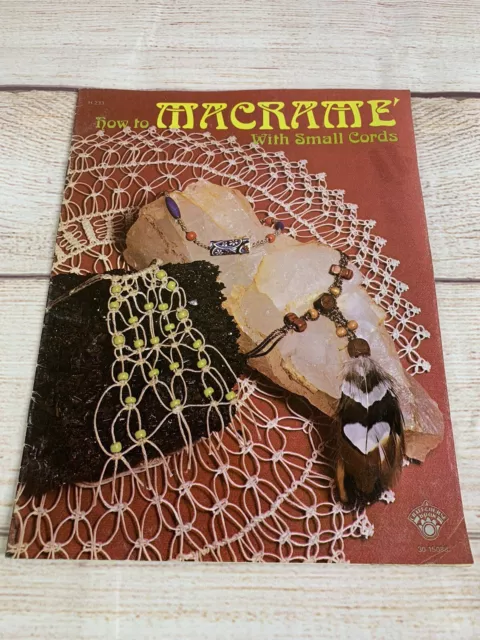Macrame Magic Pattern Book by Bobi Hall 1975 Unique Plant Hangers