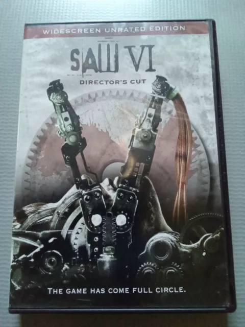 Saw VI Unrated Director’s Cut Edition! ( DVD, 2009, Widescreen) VERY GOOD!