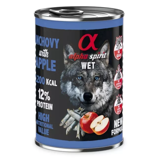 Alimento Para Perros Alpha Spirit Ancla Con Manzana 400G