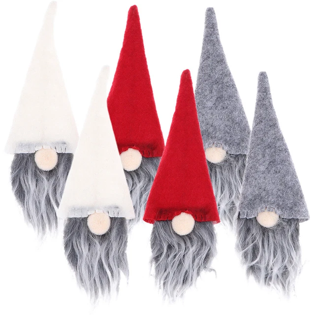 6 fundas de botella de champán de Navidad accesorios cubierta de botella de vino de felpa 6 piezas