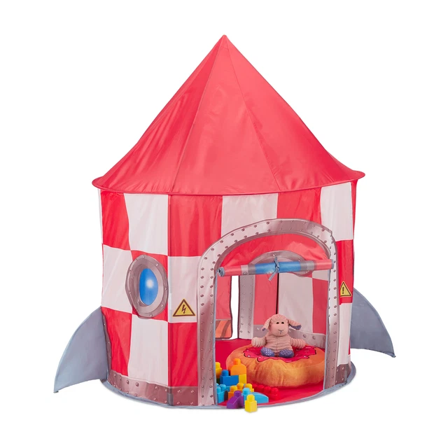 Tente Cabane Enfant Intérieur/Extérieur 123x100x123 Cm - Avec Guirlandes Lumineuses, Ballons - Jeu D'Intérieur - Cadeau Enfant