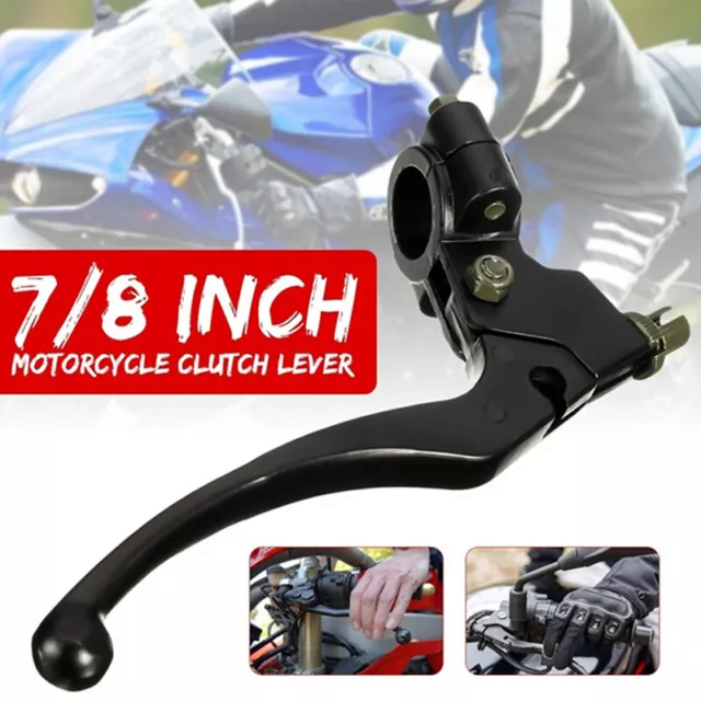 Universal 22MM 7/8 Inch Motorcycle Bikes Left Clutch Lever Handlebar Control SN❤