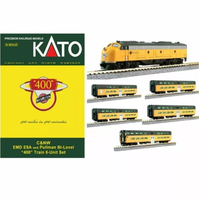 KATO ~ New 2024 ~ N Scale ~ Chicago & North Western 400 ~ Starter Set ~ 106-0046 3