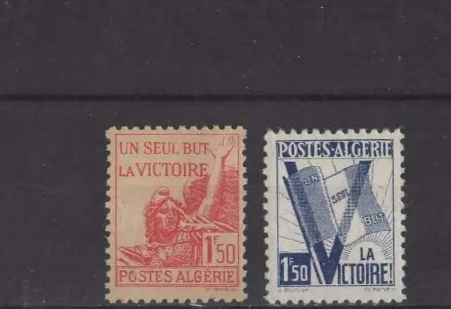 Algeria , 1943,  Sg203/4 Type 35/6  Mh Set