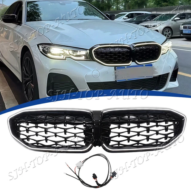 Kit 3 Pièces Emblème De Calandre Avant Pour Honda Civic - Noir Brillant, Compatible 2022-2025
