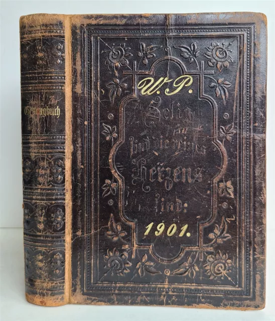 1898 GERMAN HYMNAL PROTESTANT SONG BOOK EVANGELISCHES GESANGBUCH antique