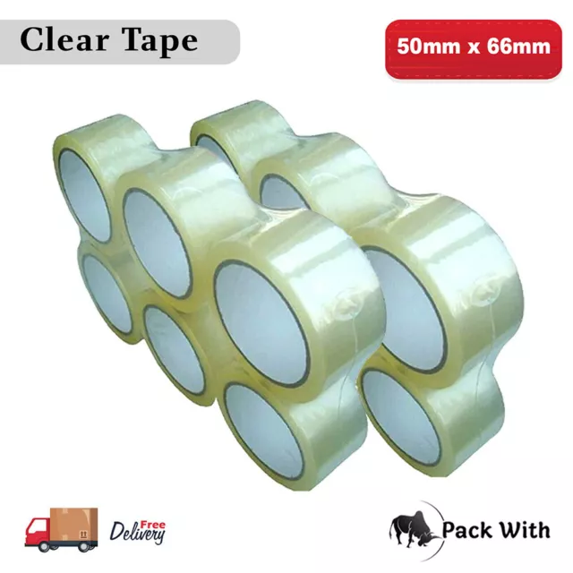 Strong Brown tape Clear packing sellotape rolls packaging Fragile tape cellotape