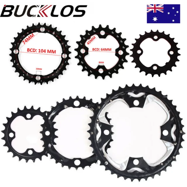 Cycling Chainring 22 24 32 42 44t MTB Round Double Triple Chainwheel fit Shimano