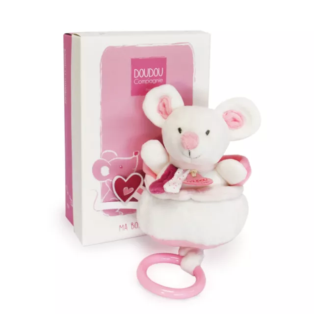 Doudou musical dog DOUDOU AND COMPAGNY Lovely strawberry musi box