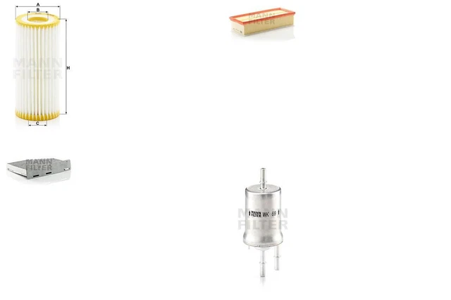 MANN-FILTER Inspektionspaket Filtersatz XL D2LD1 Aktivkohlefilter Filtereinsatz