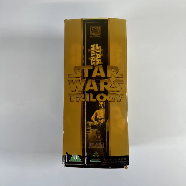 STAR WARS TRILOGY VHS 2000 Return Of Jedi, A New Hope, The Empire