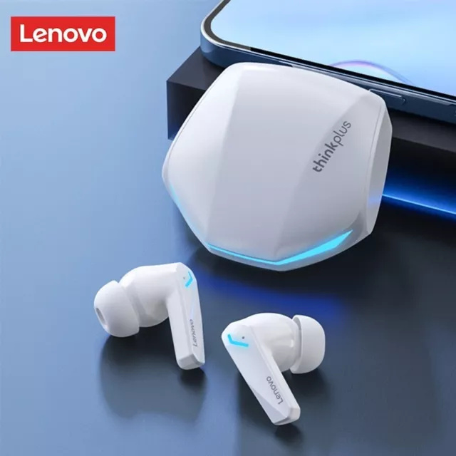 Lenovo GM2 PRO Bluetooth 5.3 Wireless Earbuds Stereo HD Gaming  Headphones White