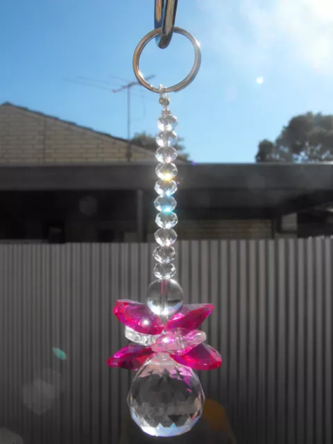 1 x suncatcher guardian angel mobile crystal fairy garden mothers day keyring