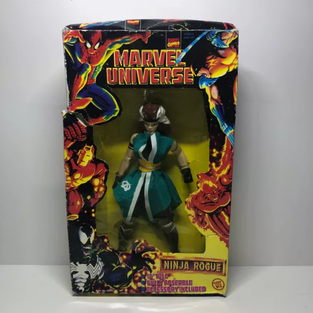 1997 Toy Biz 10 Inch Marvel Universe Ninja Rogue Action Figure in (Damage Box)