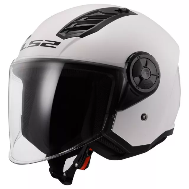 Casque Jet Avec Visière ls2 of616 Airflow II Blanc E2206