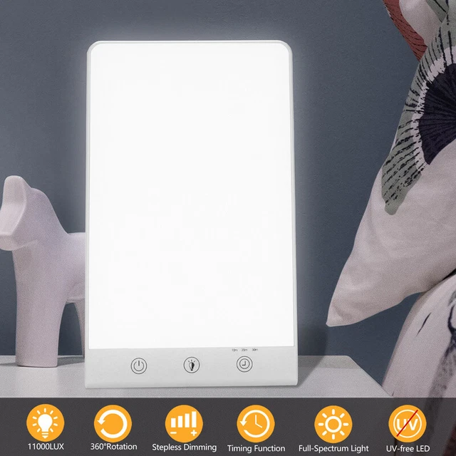 Lámpara de luz diurna terapia de luz diurna lámpara LED regulable 11000 LUX
