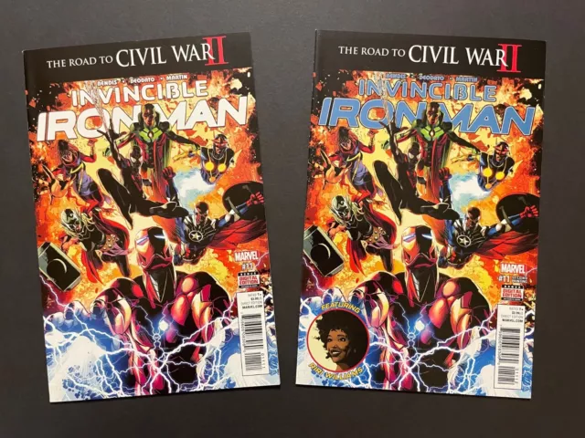 INVINCIBLE IRON MAN #11 1st & 2nd print (Marvel2016) Riri in prototype armor MCU