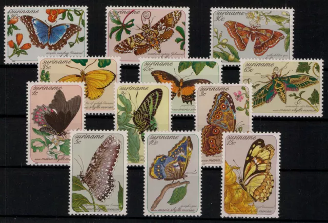 Surinam; Schmetterlinge 1983 kpl. **  (11,-)
