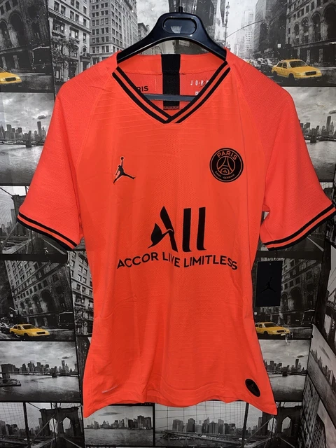 MAILLOT JORDAN X PSG Orange Third Taille M Vaporknit Saison 2019