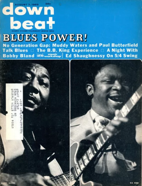 Down Beat jazz magazine August 7, 1969 - Muddy Waters / B B King