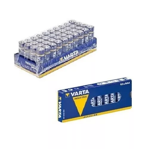 Varta Industrial Batterien AA AAA Mignon Micro Alkaline 4006 4003 LR6 LR3