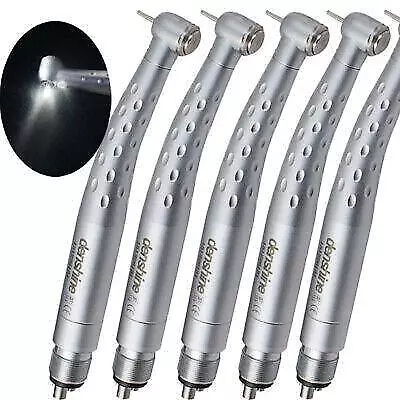 5* Denshine Dental High Speed Handpiece LED 4 Hole optic turbine- US SHIP-USA