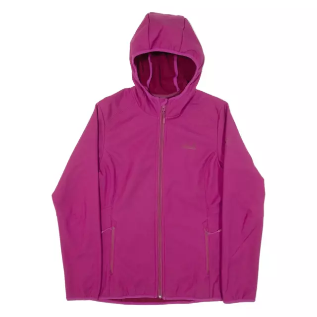 JACK WOLFSKIN FLEECE Lined Womens Rain Jacket Pink Hooded UK 8 £45.99 ...