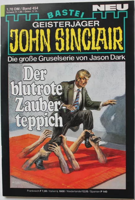 John Sinclair Band 454 / 1. Auflage "Der blutrote Zauberteppich" vom 16.03.1987