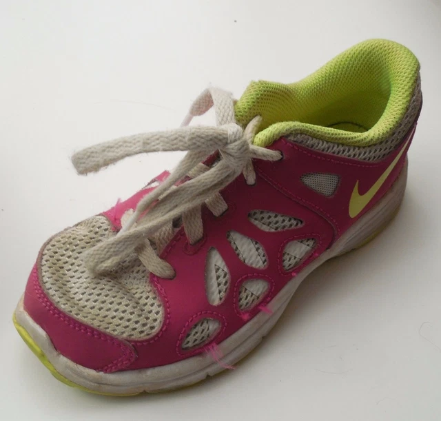 NIKE Kids Fusion Run 2 Sz 12 Toddler Girls Pink Sneakers Tennis Shoes 599794 005