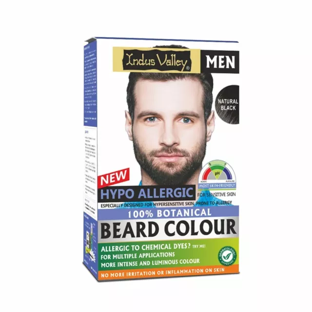 INDUS VALLEY Color de Barba 100% Botánico Hipoalérgico Aqua - Multicolor 100g