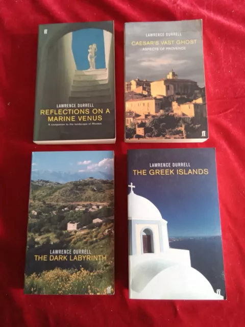 Lawrence Durrell X4 Books, Greek Islands,marine Venus,dark Labyrinth,caesars Gho