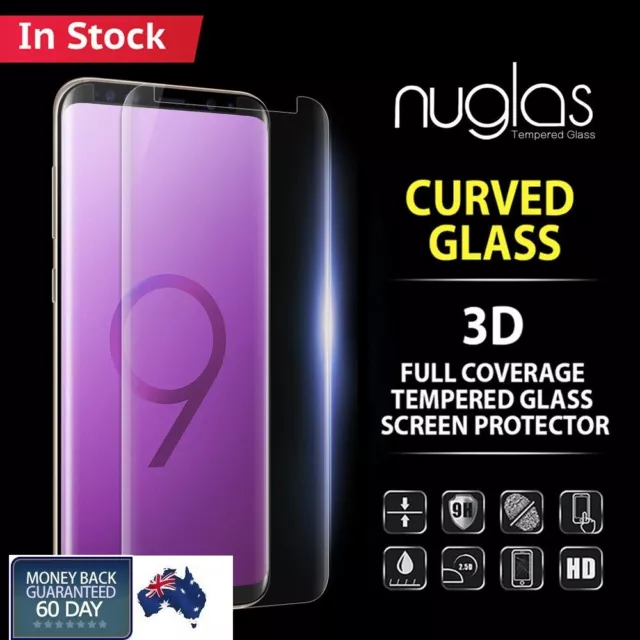 Galaxy S9 S8 Plus Note 9 8 NUGLAS Tempered Glass Full Screen Protector Samsung
