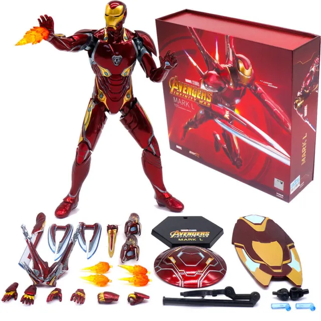 ZD Toys MK Series Marvel Avengers Iron Man 7"/18cm Action Figure Model Toys Gift