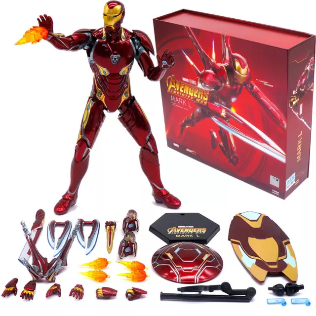 ZD Toys MK Series Marvel Avengers Iron Man 7"/18cm Action Figure Model Toys Gift