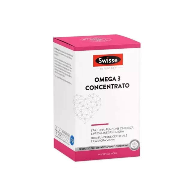 SWISSE Omega 3 Concentrato - integratore alimentare per il cuore 60 capsule