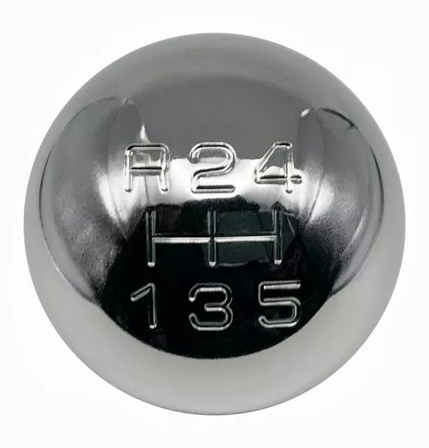 chrome R2 round 5 speed gear shift knob for ferrari