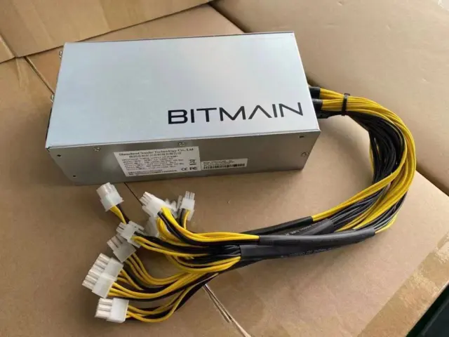 Bitmain APW7 PSU for Antminer A3 L3 S9 L3+ 1600W 110V-220V Power Supply