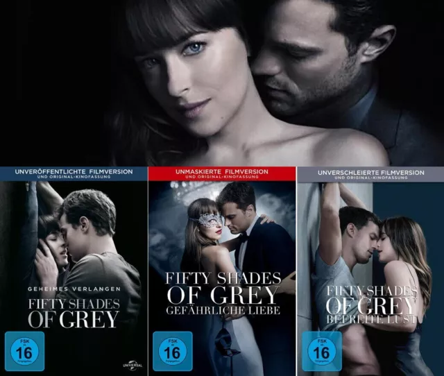 Fifty Shades of Grey 1 + 2 + 3 Collection | DVD | NEU OVP