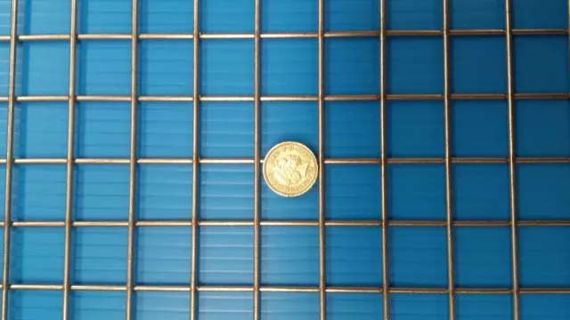 Welded Wire Mesh Stainless Steel 1"x1"x 2.5mm Panel- 20" x 12" (510mm X 305mm)
