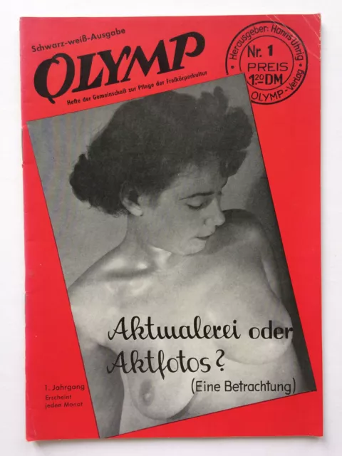 Herrenmagazin OLYMP Deutschland  Freikörperkultur Heft 1 Dezember 1951